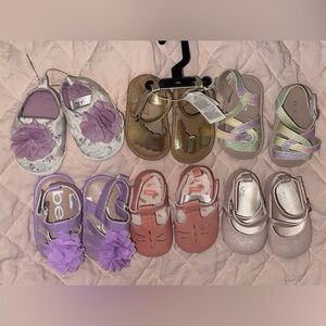 Baby Girl Shoe Lot